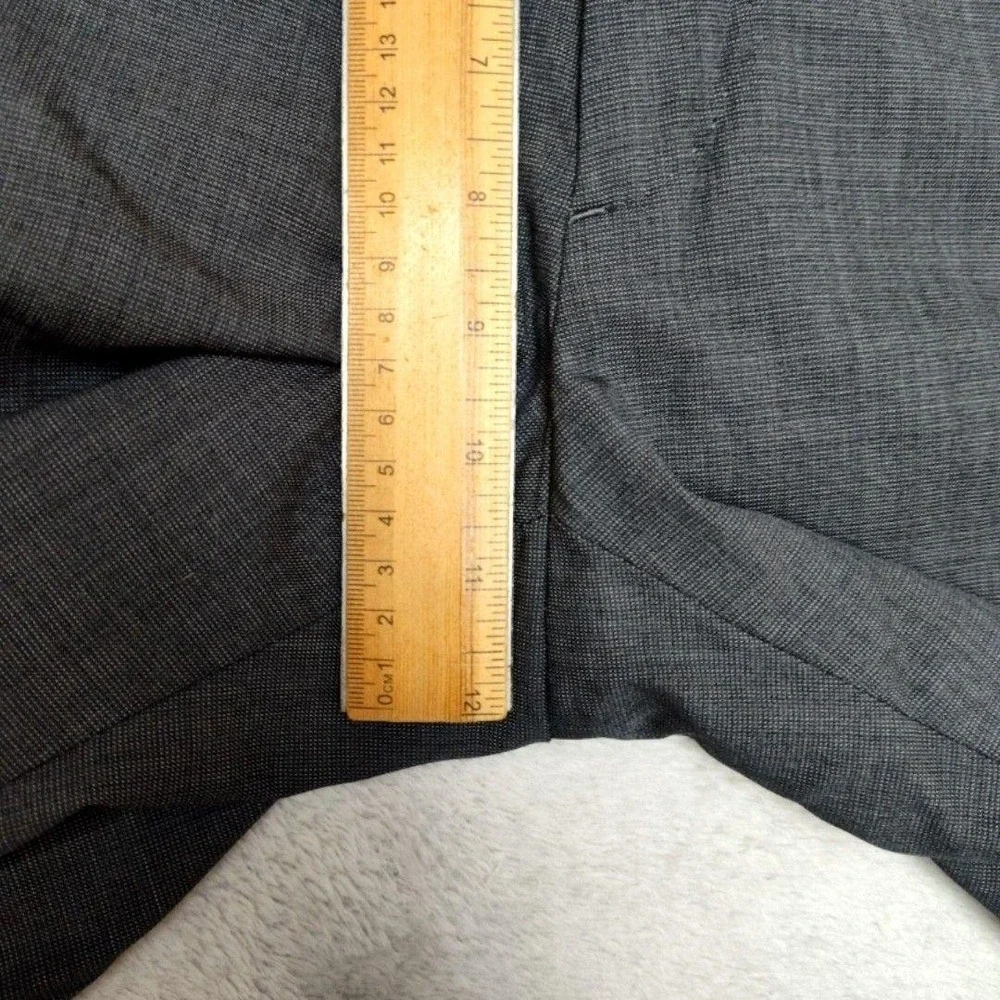 Banana Republic Pants Mens 32x32 Gray Flat Marzotto Wool Tweed Dress Slacks Suit